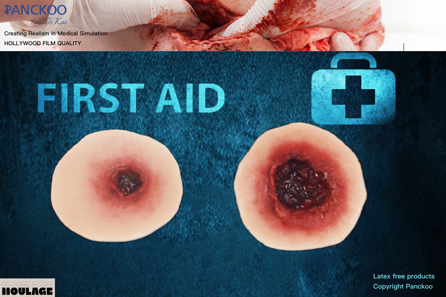 Sheet Shotwounds Gunshot Entry Wound(10 pieces)& Gunshot Exit Wound(10 pieces) Moulage Halloween Zombie Scars Fake Scar Bloody Costume Makeup Halloween Decoration Terror Wound Scary Blood Simulated Combat Injuries FX Mass Casualty Trauma