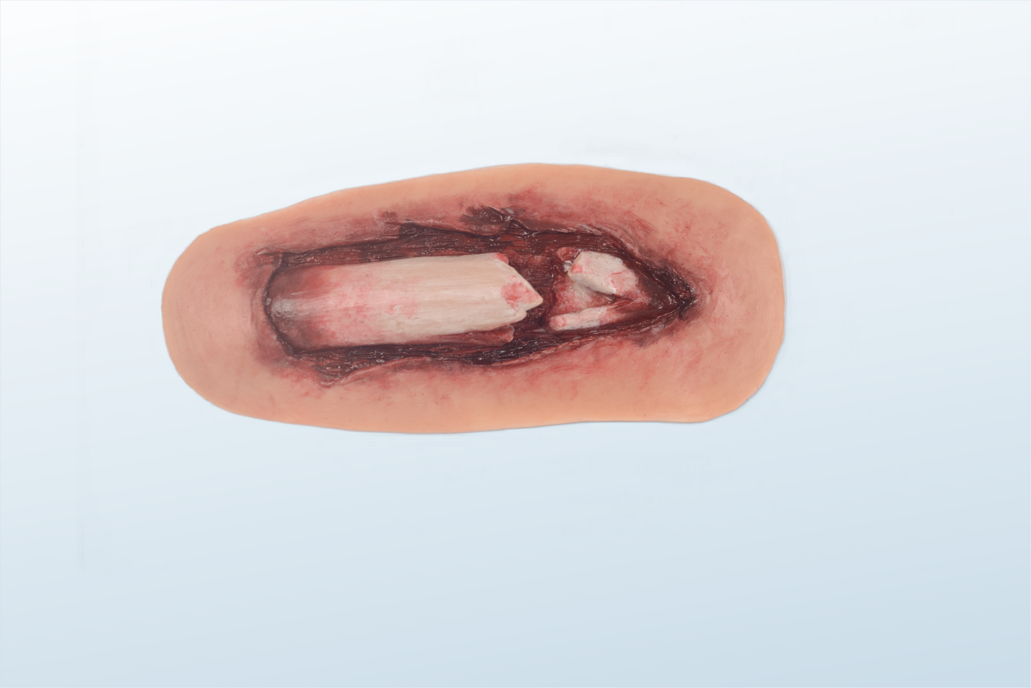 Sheet Fractures Moulage Halloween Zombie Scars Fake Scar Bloody Costume Makeup Halloween Decoration Terror Wound Scary Blood Simulated Combat Injuries FX Mass Casualty Trauma