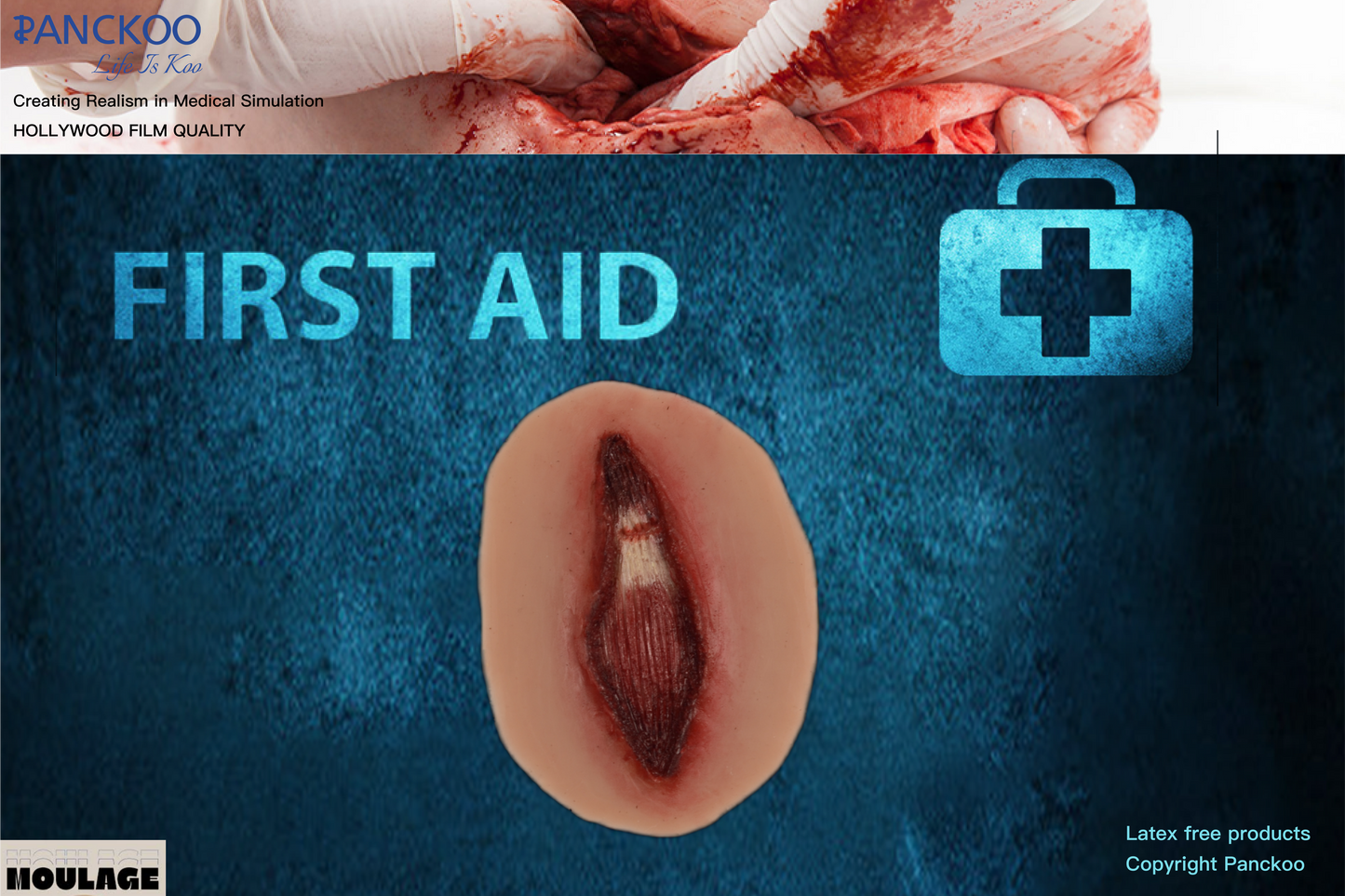 Torn Tendon Halloween Zombie Scars Fake Scar Bloody Costume Makeup Halloween Decoration Terror Wound Scary Blood Simulated Combat Injuries FX Mass Casualty Trauma