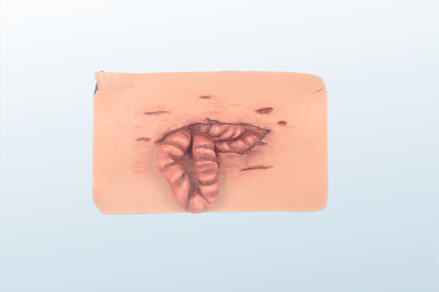 Wrap-On Eviscerated Belly Halloween Zombie Scars Fake Scar Bloody Costume Makeup Halloween Decoration Terror Wound Scary Blood Simulated Combat Injuries FX Mass Casualty Trauma