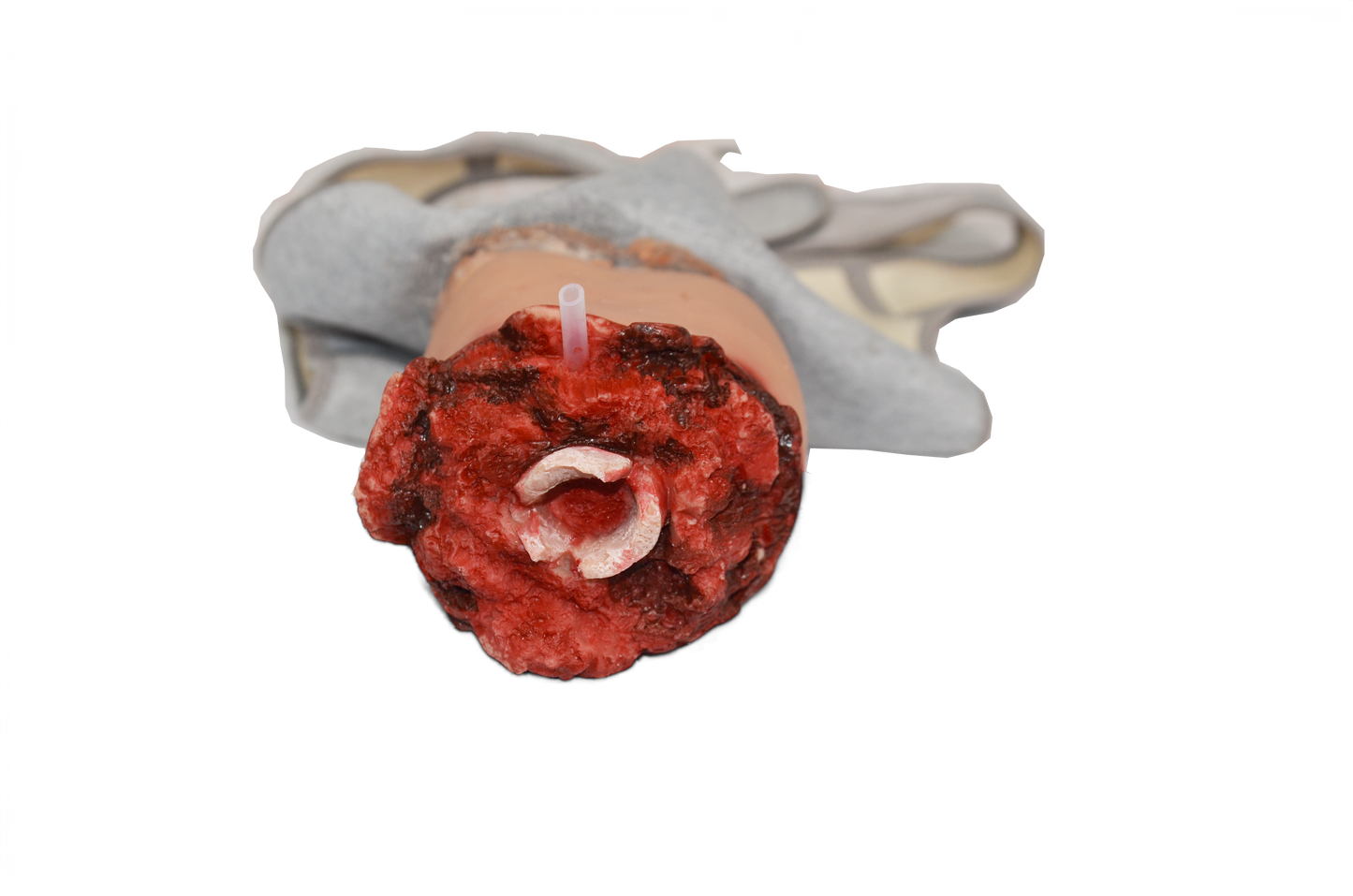 Blast & Amputation Kit Halloween Zombie Scars Fake Scar Bloody Costume Makeup Halloween Decoration Terror Wound Scary Blood Simulated Combat Injuries FX Mass Casualty Trauma