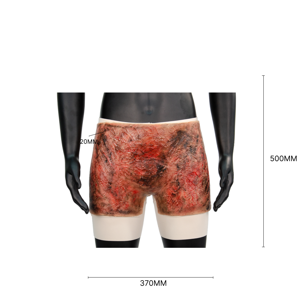 Wrap-On & Sleeves Burns Victim Kit Halloween Zombie Scars Fake Scar Bloody Costume Makeup Halloween Decoration Terror Wound Scary Blood Simulated Combat Injuries FX Mass Casualty Trauma