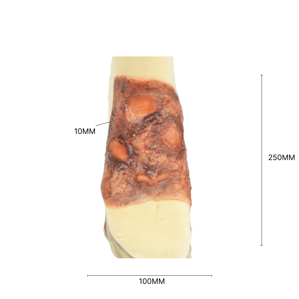 Wrap-On & Sleeves Burns Victim Kit Halloween Zombie Scars Fake Scar Bloody Costume Makeup Halloween Decoration Terror Wound Scary Blood Simulated Combat Injuries FX Mass Casualty Trauma