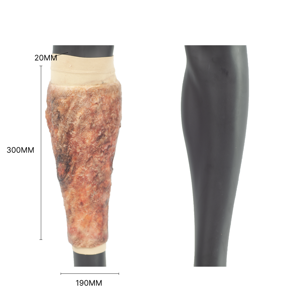 Wrap-On & Sleeves Burns Victim Kit Halloween Zombie Scars Fake Scar Bloody Costume Makeup Halloween Decoration Terror Wound Scary Blood Simulated Combat Injuries FX Mass Casualty Trauma