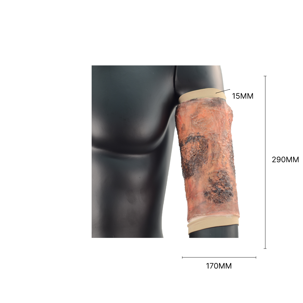 Wrap-On & Sleeves Burns Victim Kit Halloween Zombie Scars Fake Scar Bloody Costume Makeup Halloween Decoration Terror Wound Scary Blood Simulated Combat Injuries FX Mass Casualty Trauma