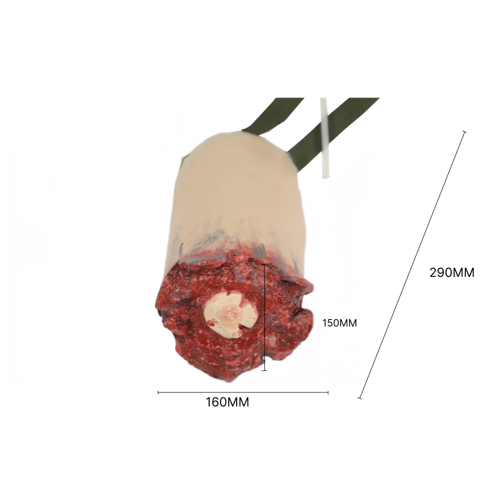 Blast & Amputation Kit Halloween Zombie Scars Fake Scar Bloody Costume Makeup Halloween Decoration Terror Wound Scary Blood Simulated Combat Injuries FX Mass Casualty Trauma
