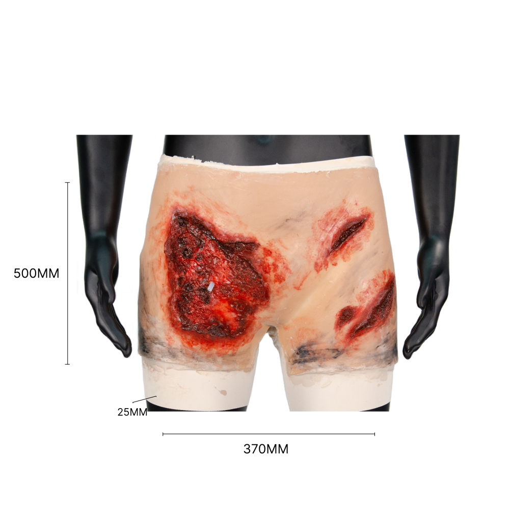 Blast & Amputation Kit Halloween Zombie Scars Fake Scar Bloody Costume Makeup Halloween Decoration Terror Wound Scary Blood Simulated Combat Injuries FX Mass Casualty Trauma