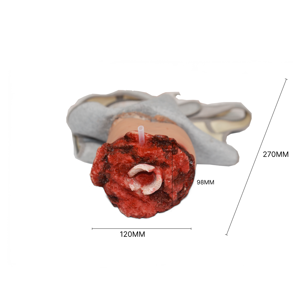 Blast & Amputation Kit Halloween Zombie Scars Fake Scar Bloody Costume Makeup Halloween Decoration Terror Wound Scary Blood Simulated Combat Injuries FX Mass Casualty Trauma
