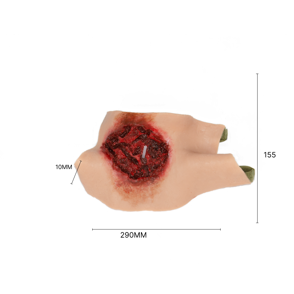 Blast & Amputation Kit Halloween Zombie Scars Fake Scar Bloody Costume Makeup Halloween Decoration Terror Wound Scary Blood Simulated Combat Injuries FX Mass Casualty Trauma