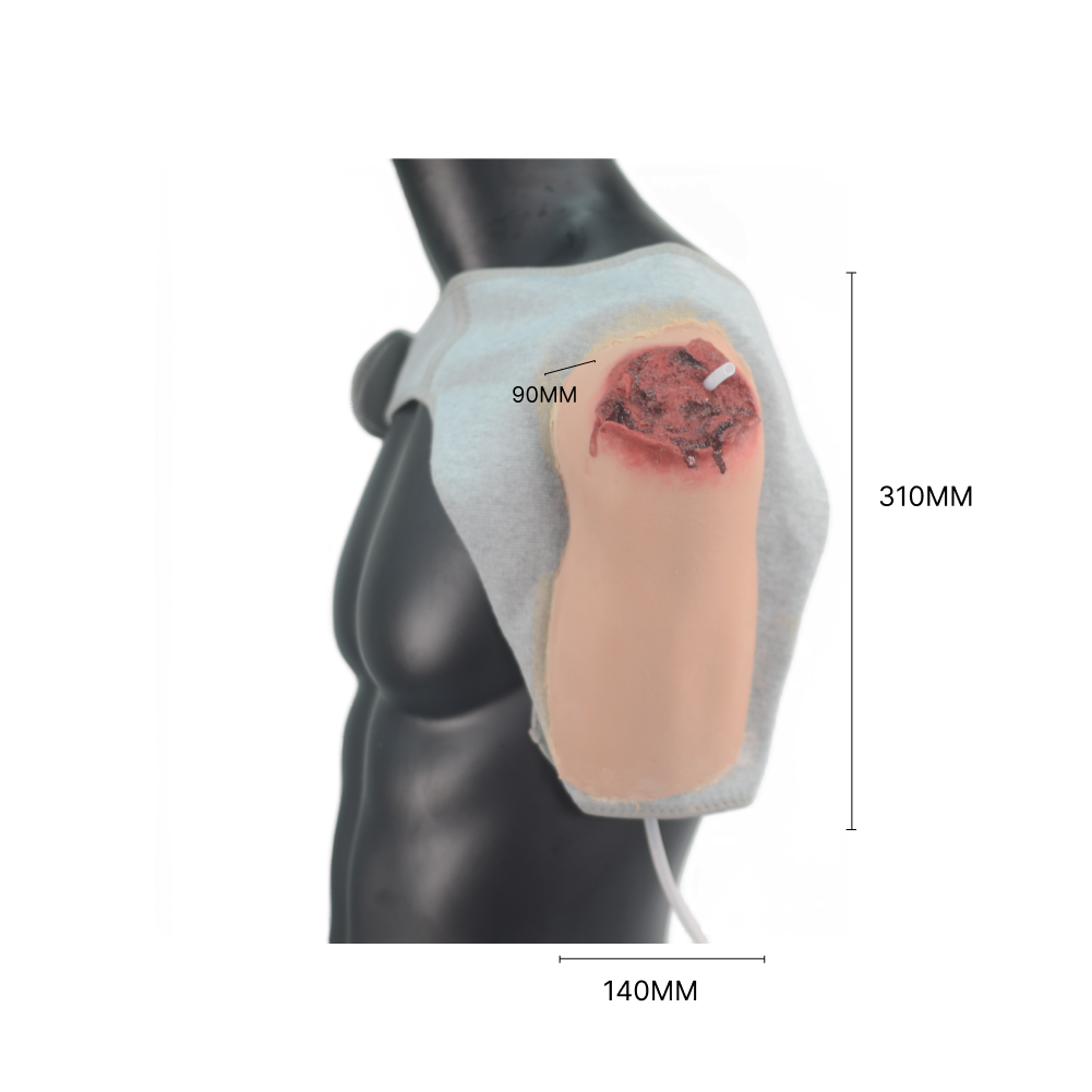 Blast & Amputation Kit Halloween Zombie Scars Fake Scar Bloody Costume Makeup Halloween Decoration Terror Wound Scary Blood Simulated Combat Injuries FX Mass Casualty Trauma