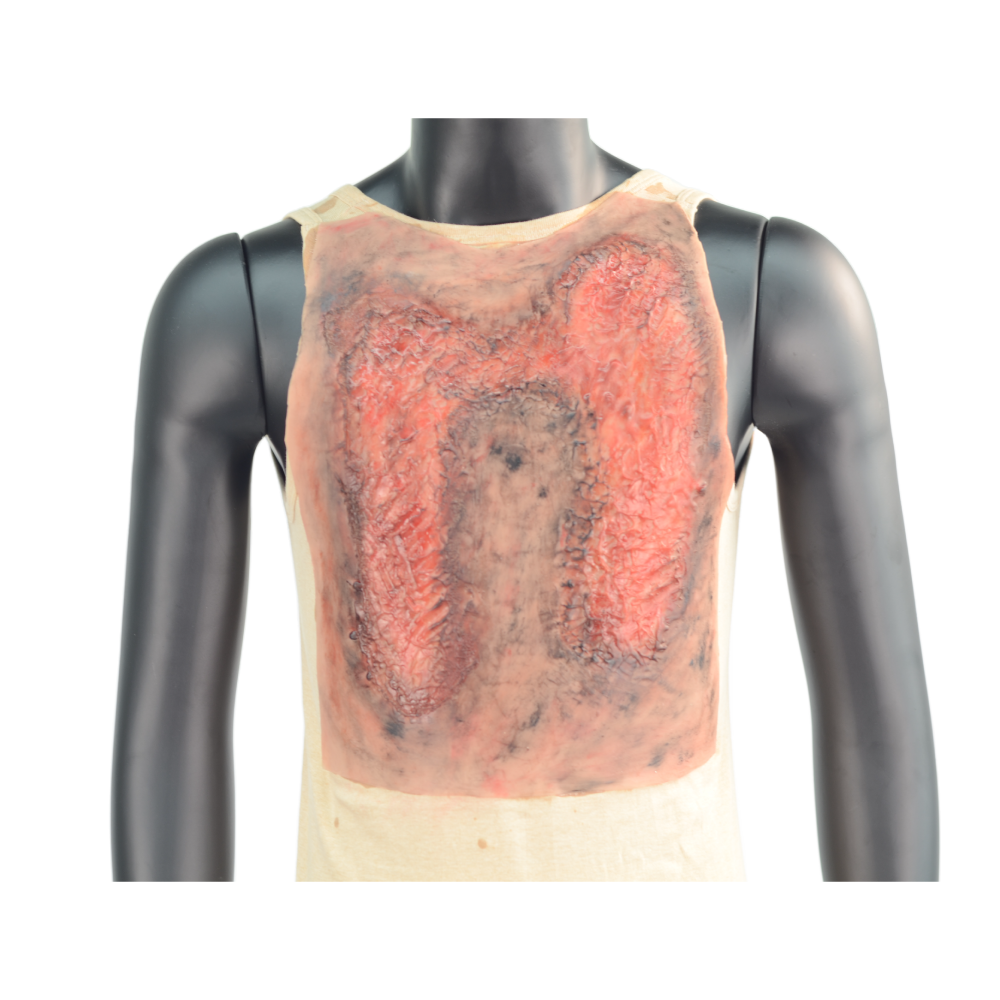 Wrap-On & Sleeves Burns Victim Kit Halloween Zombie Scars Fake Scar Bloody Costume Makeup Halloween Decoration Terror Wound Scary Blood Simulated Combat Injuries FX Mass Casualty Trauma