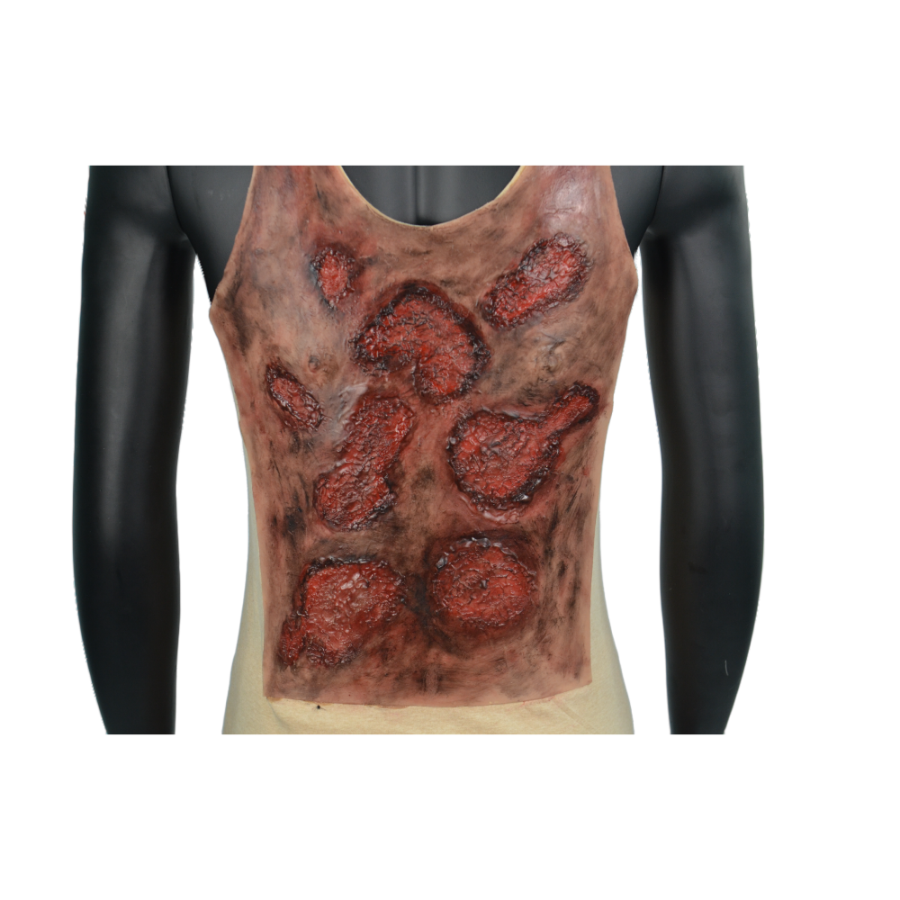 Wrap-On & Sleeves Burns Victim Kit Halloween Zombie Scars Fake Scar Bloody Costume Makeup Halloween Decoration Terror Wound Scary Blood Simulated Combat Injuries FX Mass Casualty Trauma