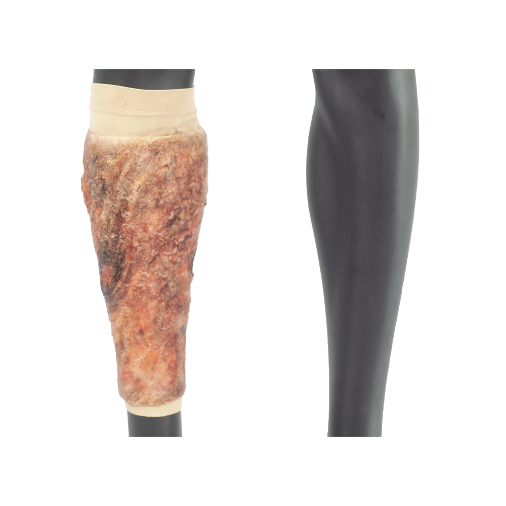 Wrap-On & Sleeves Burns Victim Kit Halloween Zombie Scars Fake Scar Bloody Costume Makeup Halloween Decoration Terror Wound Scary Blood Simulated Combat Injuries FX Mass Casualty Trauma