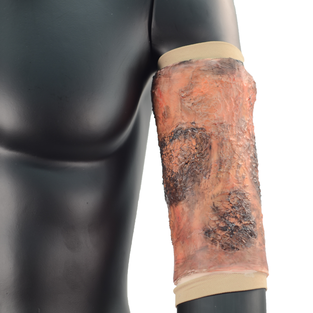 Wrap-On & Sleeves Burns Victim Kit Halloween Zombie Scars Fake Scar Bloody Costume Makeup Halloween Decoration Terror Wound Scary Blood Simulated Combat Injuries FX Mass Casualty Trauma