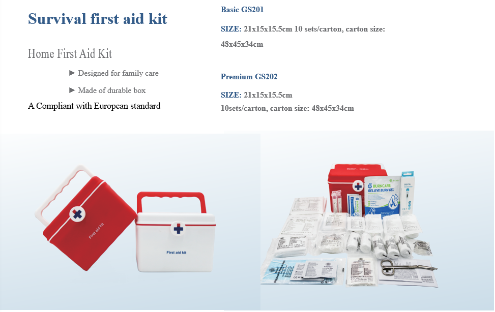 Survival First Aid Kit --Model GS202 (MOQ 10 pcs)