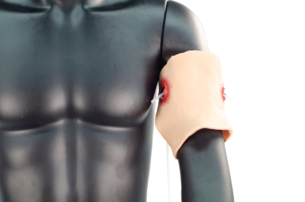 Wrap-On & Sleeves Gun Shots Kit Halloween Zombie Scars Fake Scar Bloody Costume Makeup Halloween Decoration Terror Wound Scary Blood Simulated Combat Injuries FX Mass Casualty Trauma