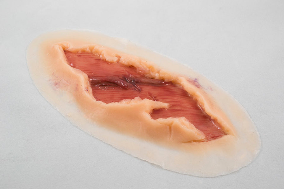 Torn Tendon Halloween Zombie Scars Fake Scar Bloody Costume Makeup Halloween Decoration Terror Wound Scary Blood Simulated Combat Injuries FX Mass Casualty Trauma