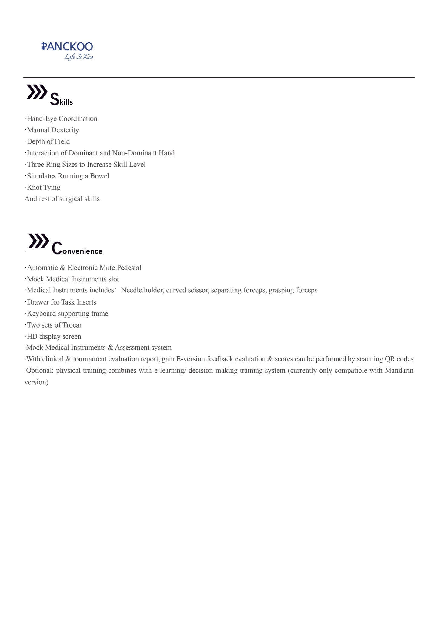 Panckoo Minimally Invasive Training System Model PC-SUE020