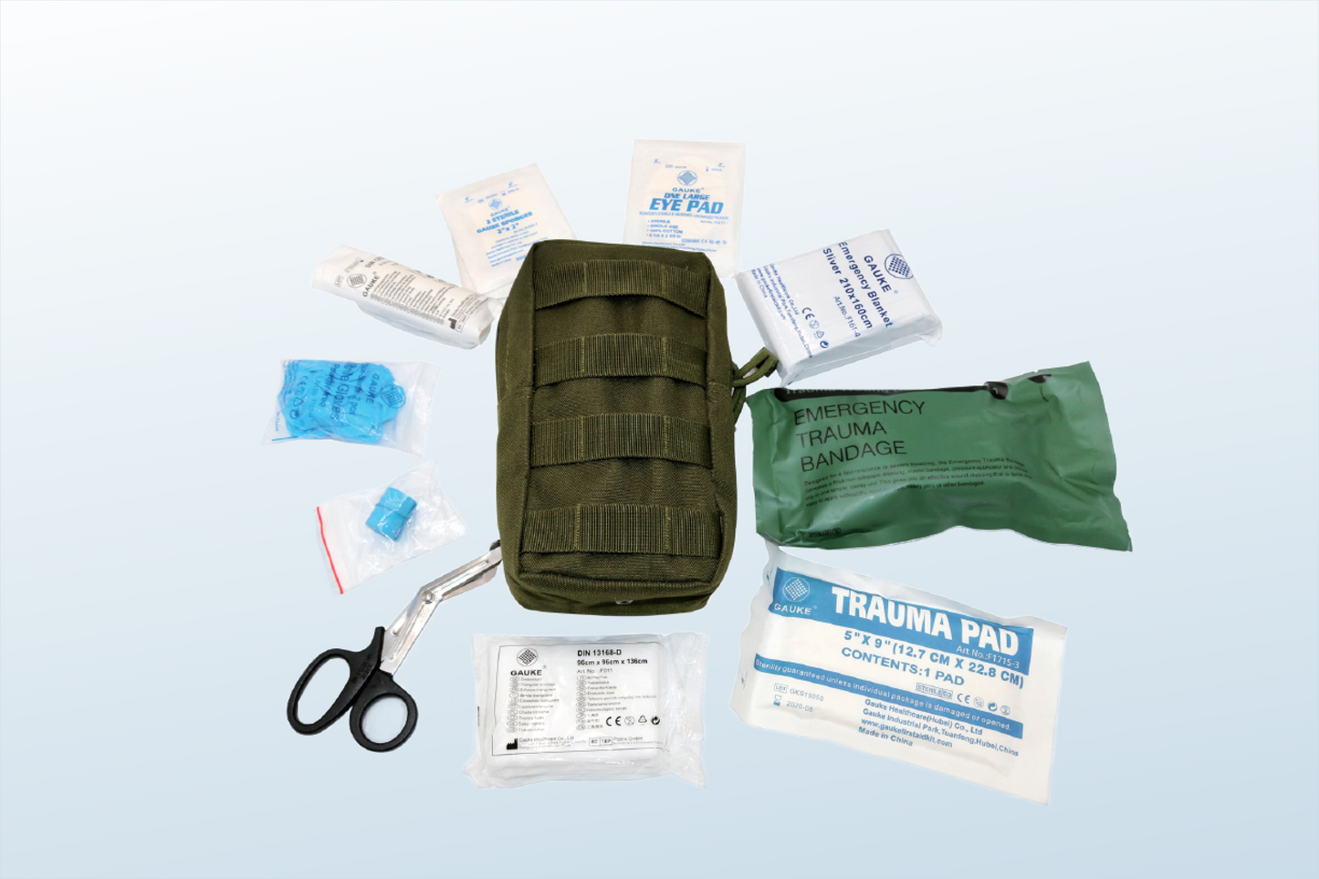 FREE SHIPPING:  Mini Military First Aid Kit --Model GM303  (MOQ 30 pcs)