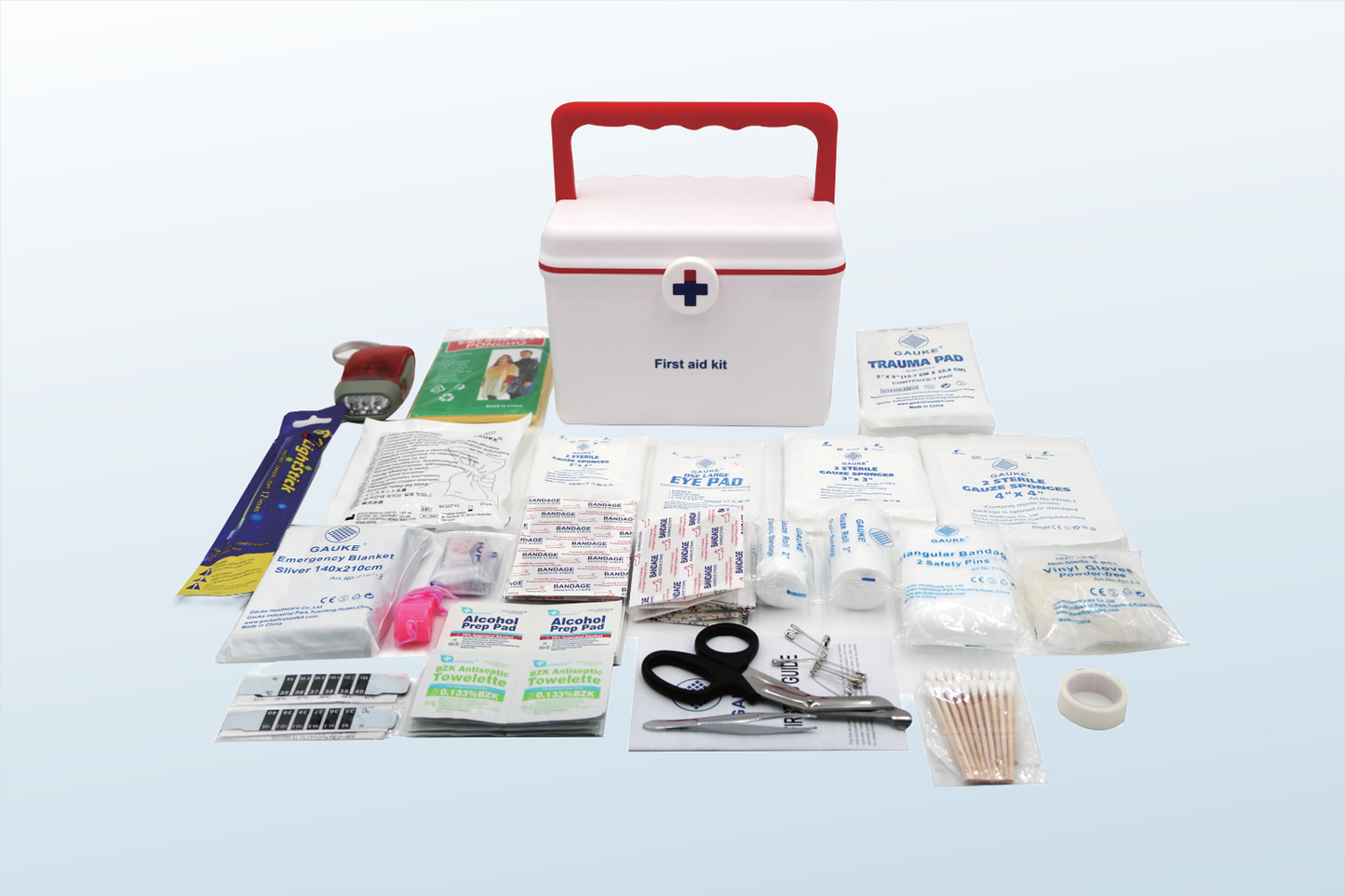 FREE SHIPPING:  Survival First Aid Kit --Model GS203  (MOQ 10 pcs)