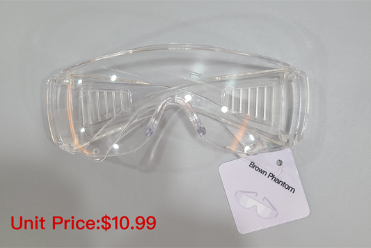 Protective eyewear Anti-scratch anti-splash chemical wrap eye protection by Brown Phantom