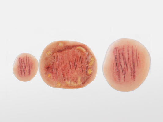 Sheet Bumps And Bruises  Moulage Halloween Zombie Scars Fake Scar Bloody Costume Makeup Halloween Decoration Terror Wound Scary Blood Simulated Combat Injuries FX Mass Casualty Trauma