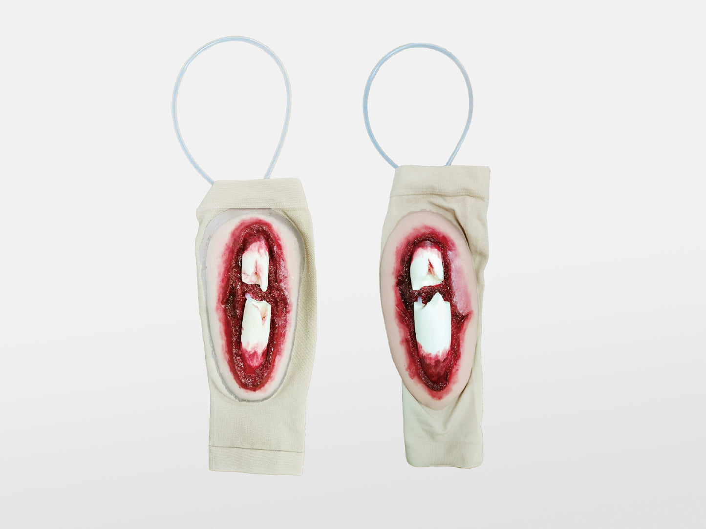 Sheet Fractures Moulage Halloween Zombie Scars Fake Scar Bloody Costume Makeup Halloween Decoration Terror Wound Scary Blood Simulated Combat Injuries FX Mass Casualty Trauma