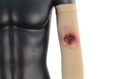 FREE SHIPPING:  Wrap-On & Sleeves Gun Shots Kit Halloween Zombie Scars Fake Scar Bloody Costume Makeup Halloween Decoration Terror Wound Scary Blood Simulated Combat Injuries FX Mass Casualty Trauma